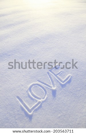 Letters Written On Snow