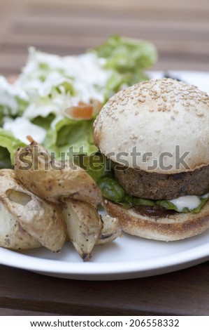 An Image of Vegetable Burger