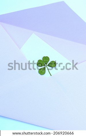 Envelope And The Four-Leaf Clover