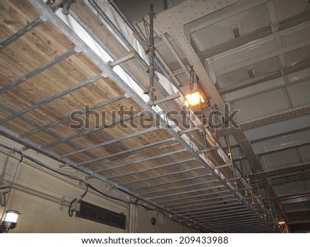 Scaffolding for the Ceiling Construction