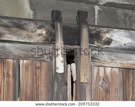 Part of the Old Sliding Door