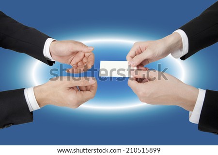 The Exchange Of The Business Name Card