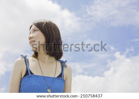 The Woman Looking At The Sky