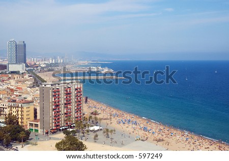 stock photo : Barcelona Beach,