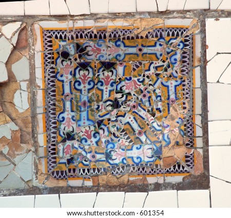 Gaudi mosaic, park Guell