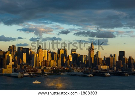 new york skyline pictures. stock photo : New York skyline