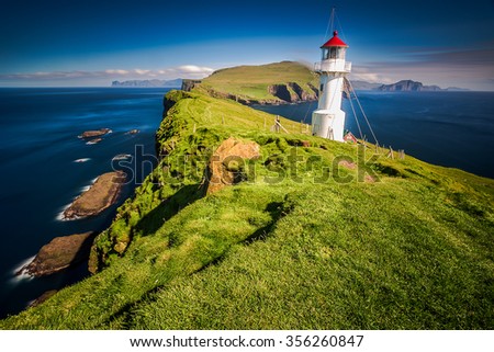 Lighthouse in Faroe Islands
