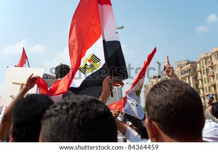 CAIRO - SEPTEMBER 9: Thousands of Egyptians converged on Cairo\'s Tahrir Square on Friday to demand reforms in a turnout dubbed \
