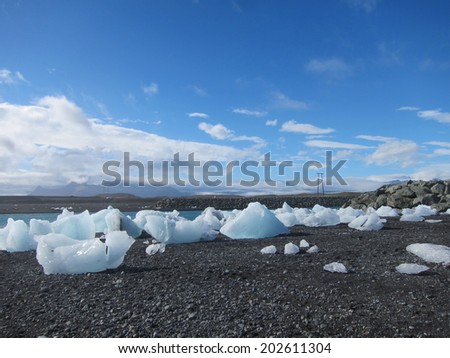 Iceland coast landscape