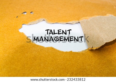 talent management concept on brown envelope