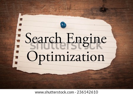 Text search engine optimization on note paper