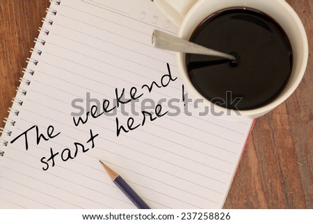 Text the weekend start here on book