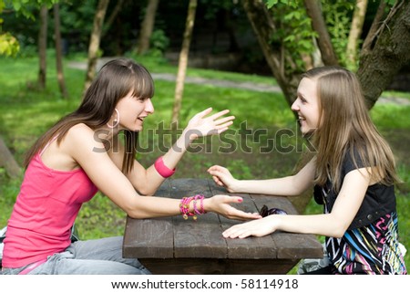 Two female meeting in a cafe