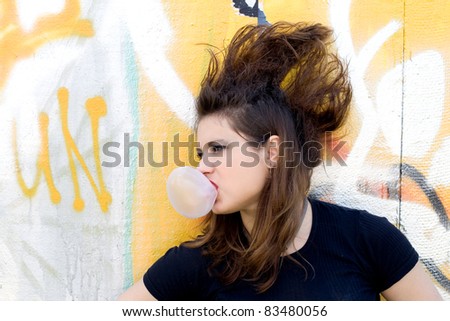 Girl Walking Outdoor