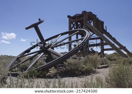 Bodie, California (USA), August 9, 2012:  Bodie is the best preserved ghost town in California, an original mining town from the late 1800\'s. What\'s left today stands in a state of \