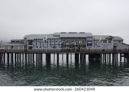SANTA BARBARA, USA - AUG 15 2014: Santa Barbara Museum of National History, on Santa Barbara\'s Dock, named Ty Warner Sea Center.