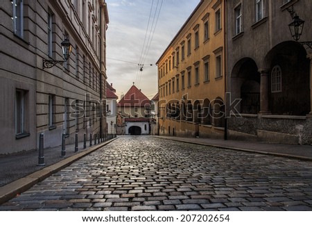 ZAGREB, CROATIA - JUNE 18, 2014: Stone Gate - Stone Gate is one of the best preserved monuments of old Zagreb They were built in the 13th century as part of the defense system of Gradec