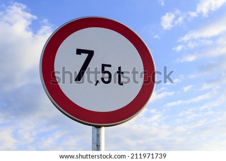 Road sign saying \