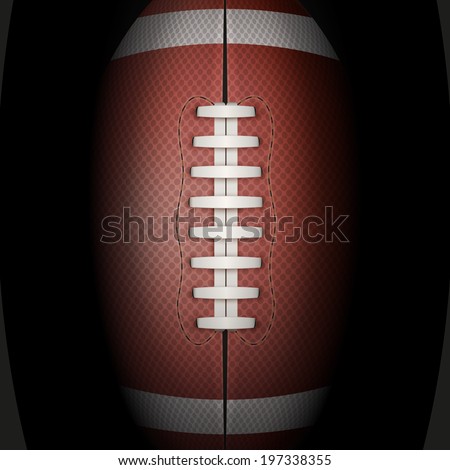 Dark Background of American Football or rugby sports with space for text. Theme of list and schedule of players and statistics. Bitmap copy.
