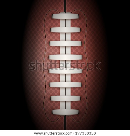 Dark Background of American Football sports with space for text. Theme of list and schedule of players and statistics. Bitmap copy.