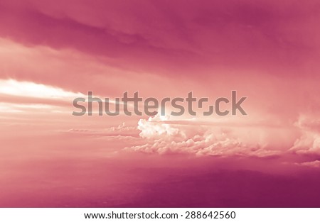 sketch painting of  beautiful cloud on the sky