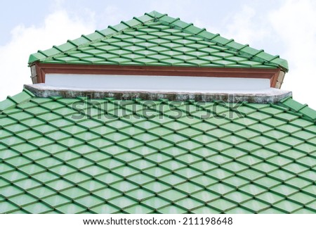 Green roof tiles