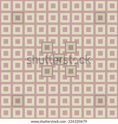 Patterned squares (tiles)seamless, pink (constructed of marble photo).