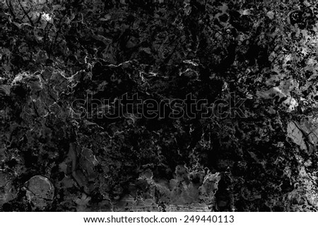 Black marble patterned texture background. Marbles of Thailand, Black and white.