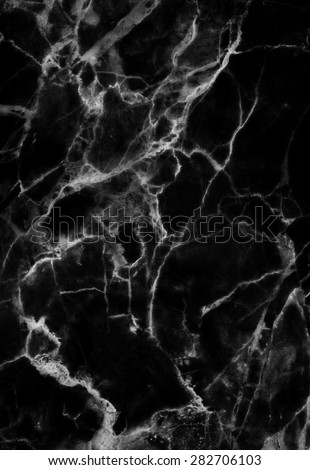 Black marble patterned texture background. Marbles of Thailand, abstract natural marble black and white  for design.