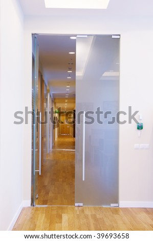 door glass business office