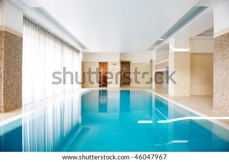 Swimming pool in Inside the house