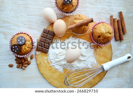 process of making cupcakes