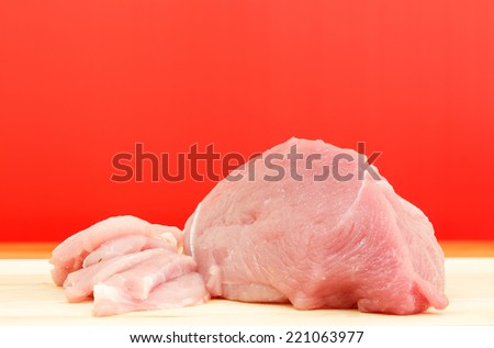 Red pig meat