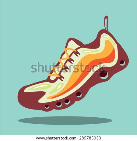 Sport Running Shoe Vector