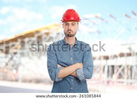 young cool man builder