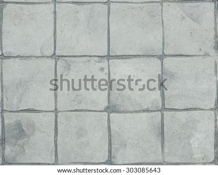 Gray stamped concrete flooring texture in natural patterned for background and design