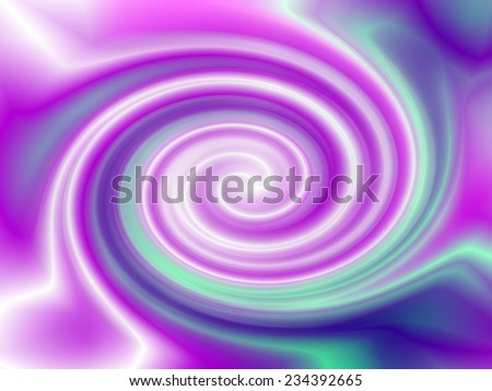 Digital abstract background design in pink, white, purple, blue and turquoise, with a  swirling vortex / whirlpool shape.