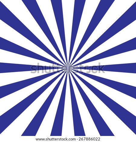 Abstract sunburst pattern background in navy blue and white, with radial stripes moving out from the center.