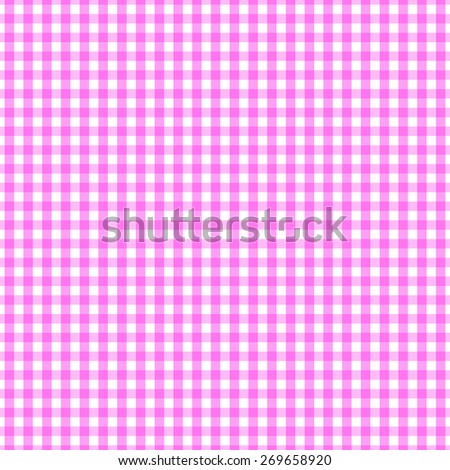 Cheerful classic rustic traditional gingham pattern in pretty pink and white. This is a seamlessly repeating pattern background.