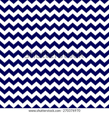 A seamless chevron zigzag striped background pattern in navy blue and white.