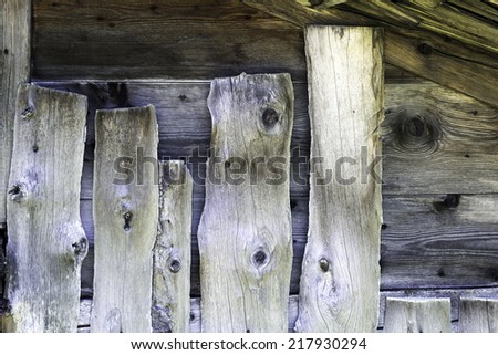 Exterior of a hundred year old cabin