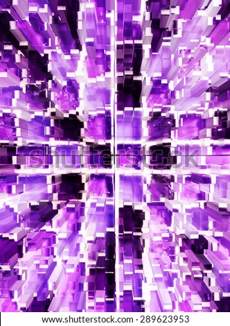 abstract violet mosaic dimension zoom background