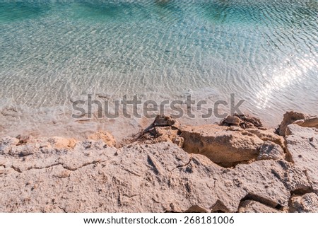 Dead Sea Turquoise Salt Minerals Beach