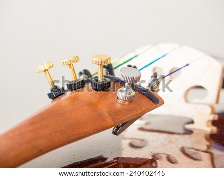 Violin - Fine tuner - side view