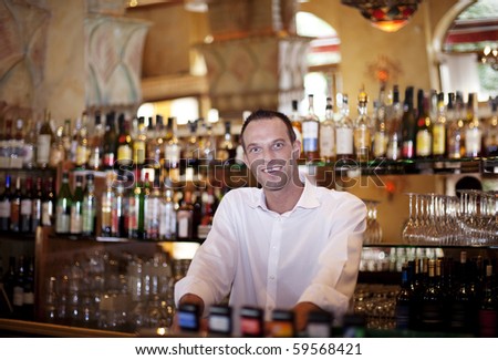 Friendly Bar Tender. Our very own Cocktail ready to serve you