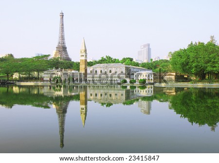 Copy of Eiffel and Europe Landmark on Shenzhen China