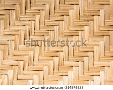 Texture of handmade basket . made from bamboo . use for background