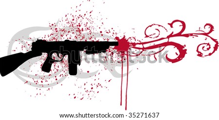 Gun Stock Vector 35271637 : Shutterstock