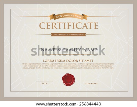 certificate template certificate template