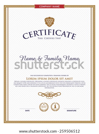 certificate template certificate template